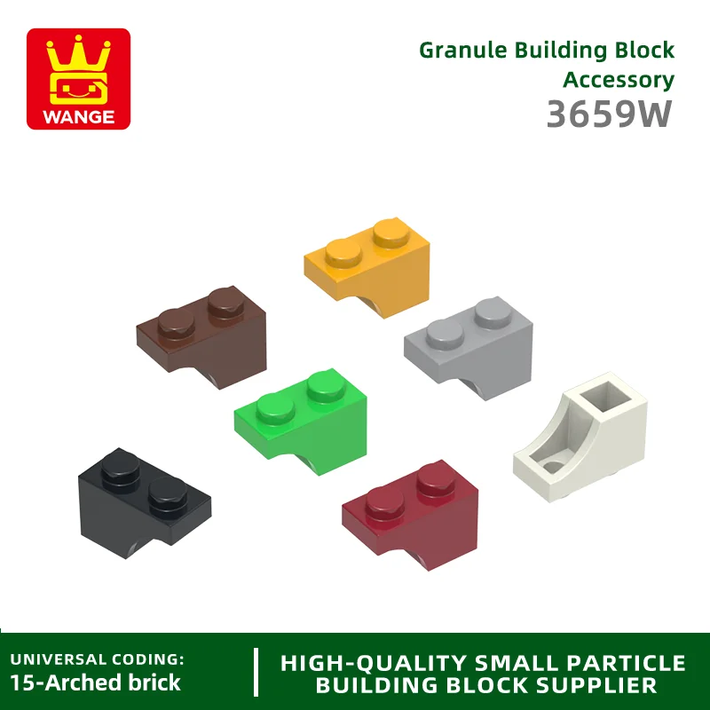 

20 Pcs/lot 3659W 1x2 Half Arch Building Block Moc Color Accessories Compatible with Brick DIY Children's Toy Assembly Gift Box