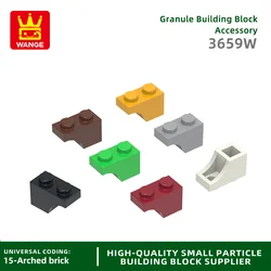 wange166Pcs/lot3659W1x2Half Arch Building Block Moc Color Accessories Compatible with Brick DIY Children's Toy Assembly Gift Box