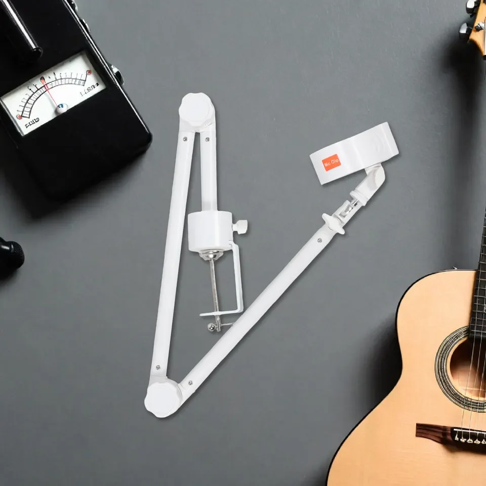 Adjustable Desktop Mic Stand Boom Arm Clamp for 38 Condenser Microphone Table Holder Studio Streaming No reviews yet