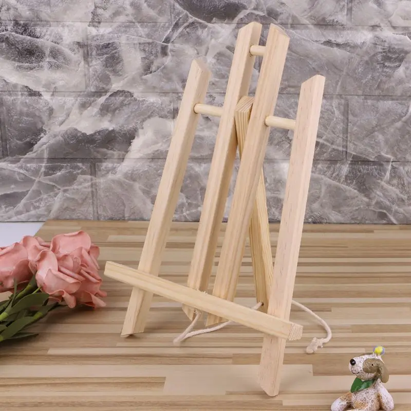 Wooden Tripod Easel 2 Sizes for Painting Wedding Photos Small Signs Artworks