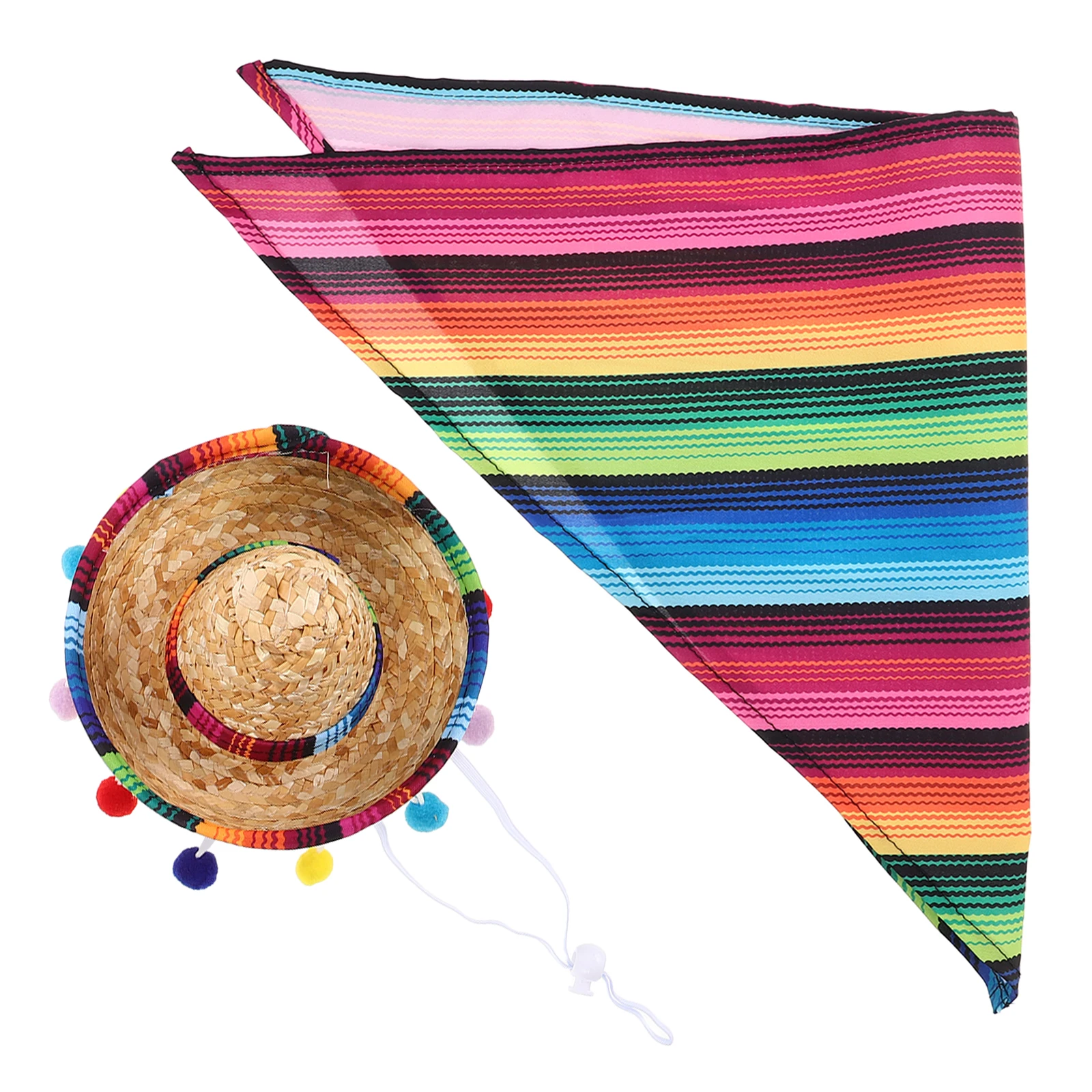 

Mexican Goose Outfit Set Sombrero Hat Bandana Costume For Porch Garden Decoration Comfortable Goose Clothes For Cinco