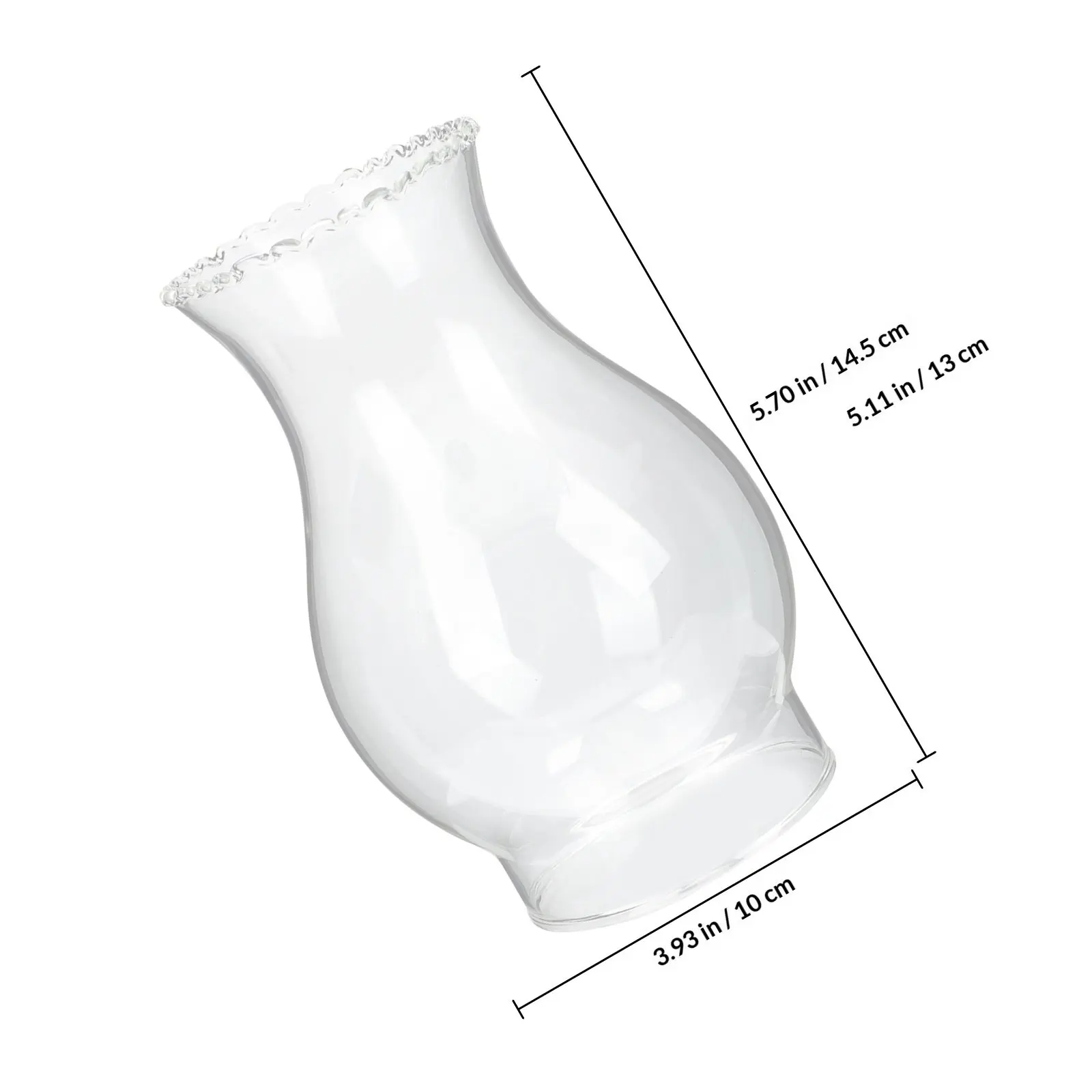Retro Glass Lampshade for Oil Lamp Lantern Cover Exquisite Transparent Design Dust Insect Protection Easy Install