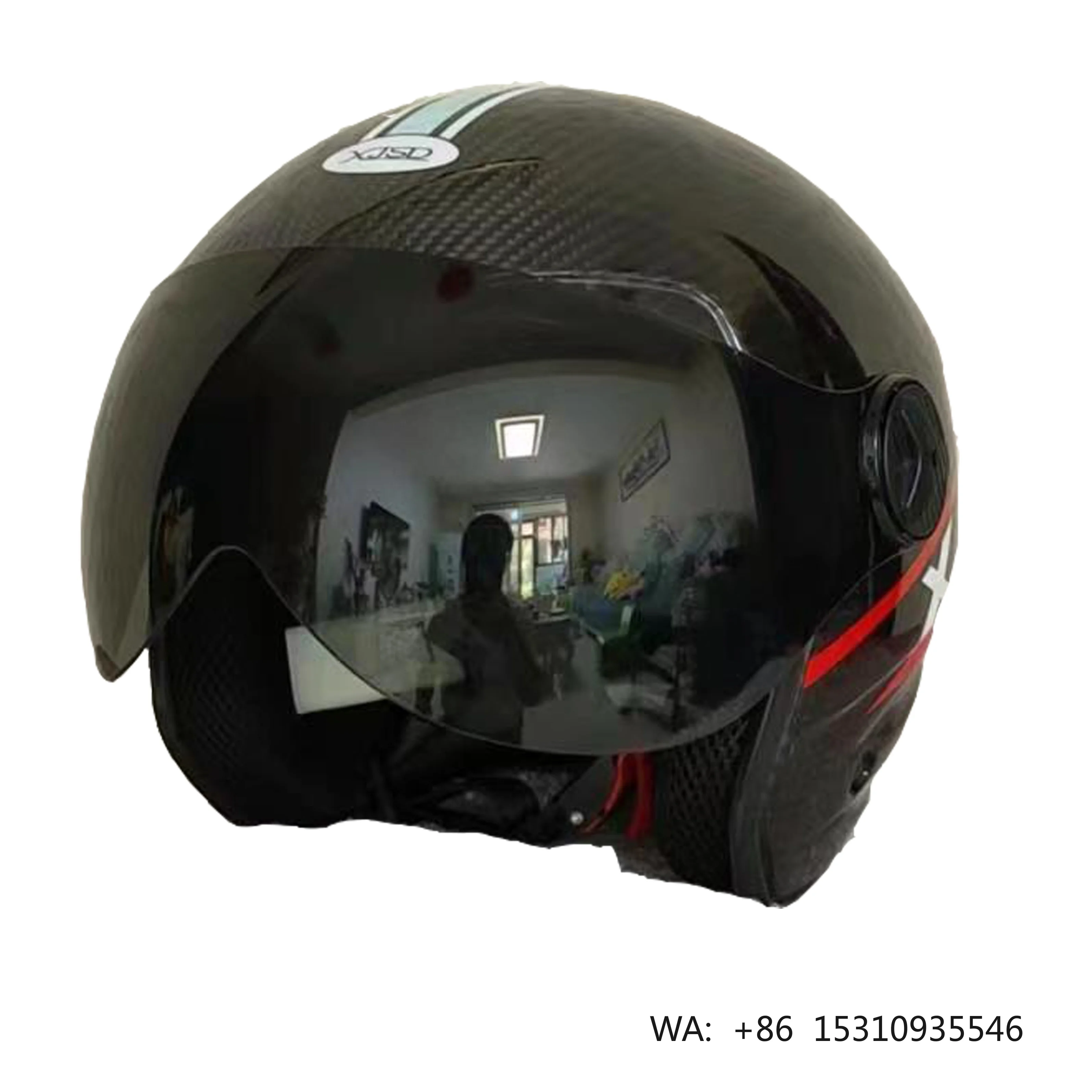 

High Quality Light Weight Full Carbon Motorcycle Helmet Half Face Motorbike Helmet