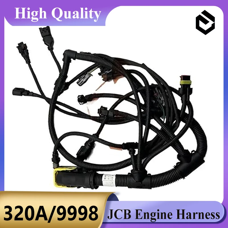 

320/A9998 Engine Wire Harness 320A9998 Excavator Engine Harness for JCB JS210 JS220 Excavator Parts