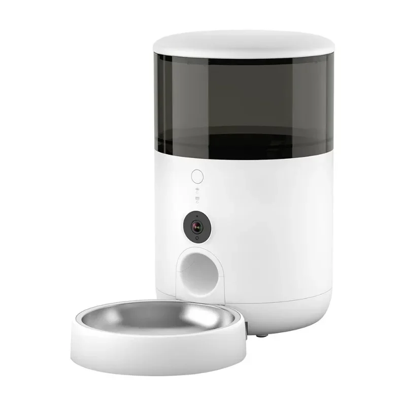 Smart pet visual feeder cat dog food remote video surveillance