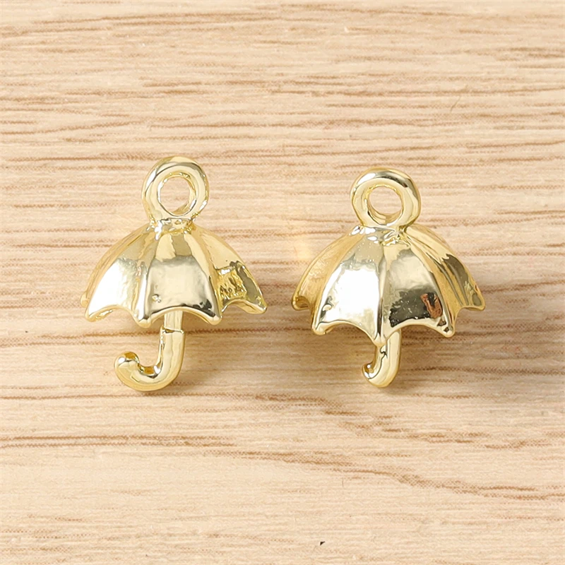 5 Stück 11x14mm Cartoon 3D Emaille Regenschirm-Anhänger für die Herstellung von Halsketten, Ohrringen, Armbändern, DIY-Bastelarbeiten, Schmuckzubehör – Detail 9