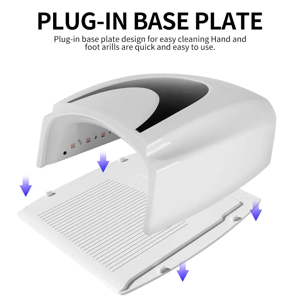 Lampa UV LED Profesjonalna lampa do paznokci Maszyna do utwardzania lakieru do paznokci Szybkoschnąca maszyna do zdobienia paznokci Suszarka do paznokci żelowa Narzędzia do salonu paznokci