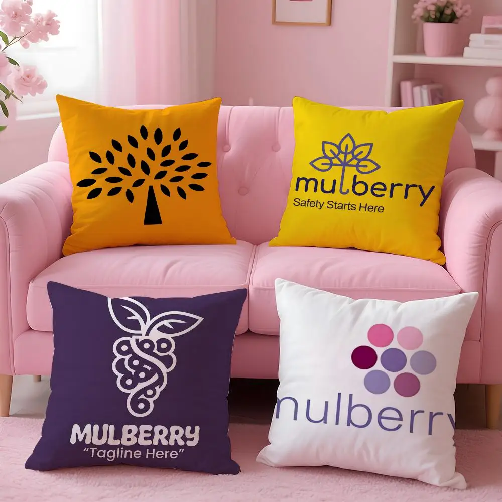 brand Mulberry Cushion Cover Cushion Cover Set 4Pcs 50x50 45x45 40x40 Pillowcase Decorative Sofa Home Decor