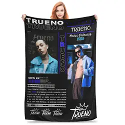 Funny trueno hip hop rapper Blankets Lightweight Thin Fleece Cozy Throw Blankets Machine Washable