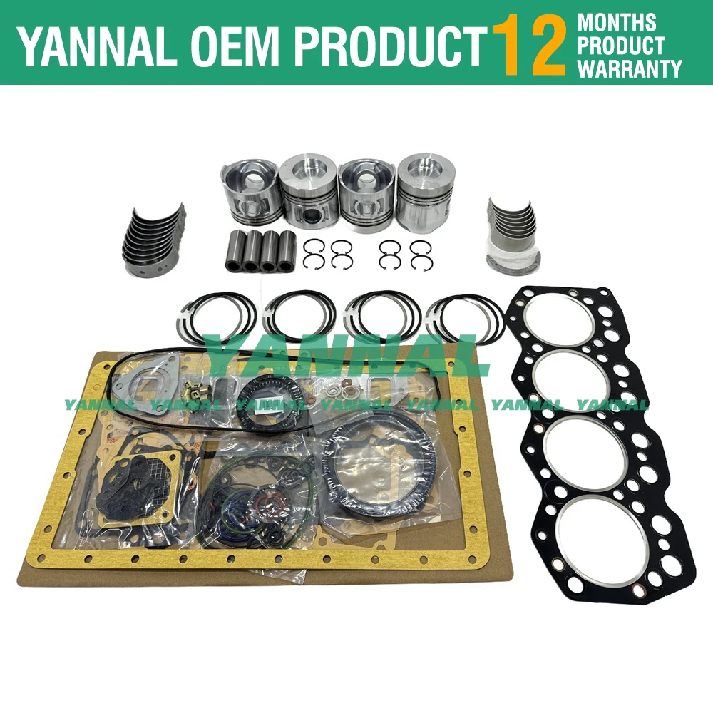 S4K Overhaul Rebuild Kit (No Liner No Valve) S4KT For Mitsubishi CAT E120B E312 E320