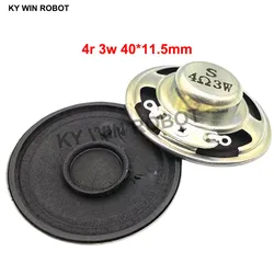 2pcs/lot New Ultra-thin speaker 4 ohms 3 watt 3W 4R speaker Diameter 40MM 4CM thickness 11.5MM