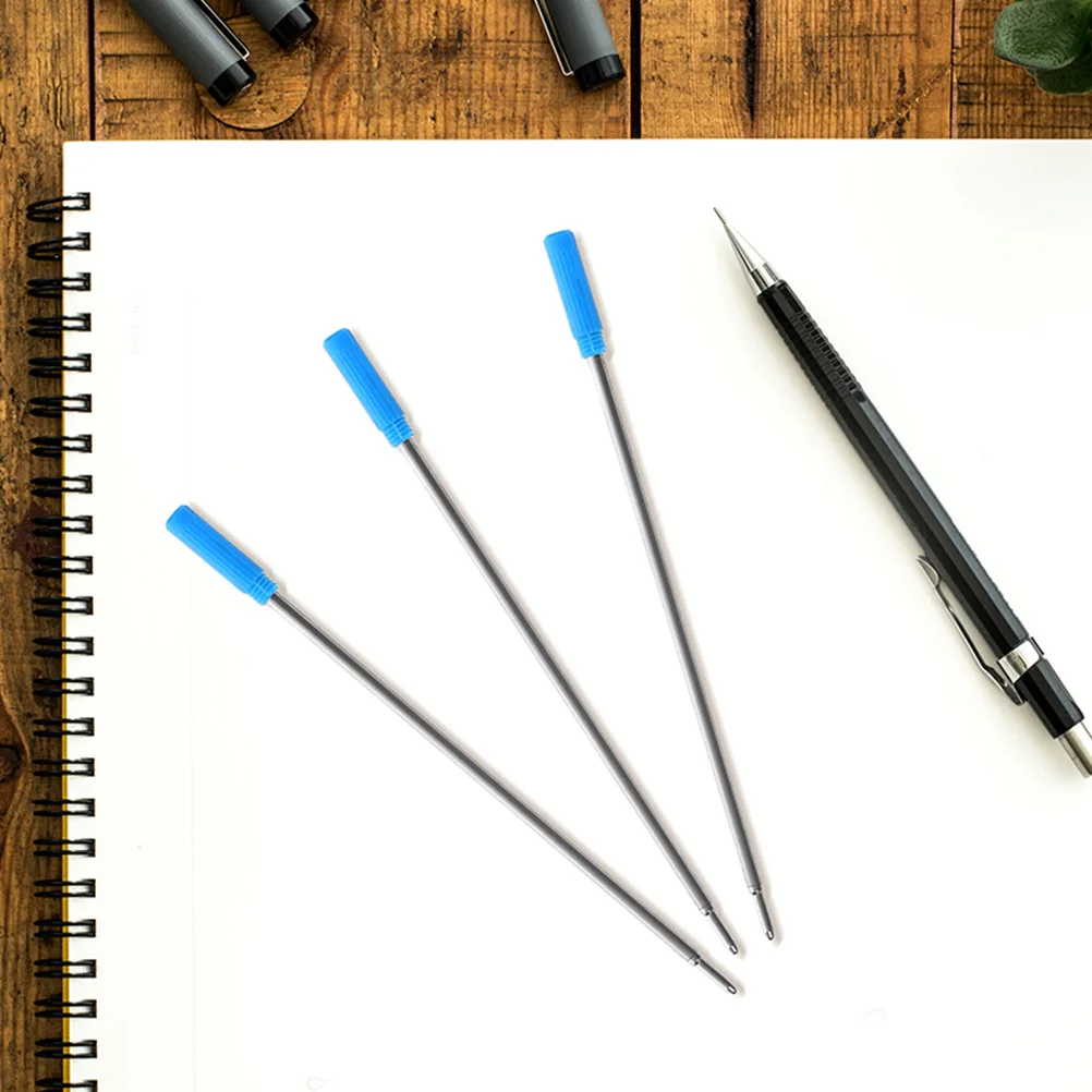

25pcs Gel Pen Refills Creative Pen Refills 1mm Black Metallic Tip for Students Writing Stationery Neutral