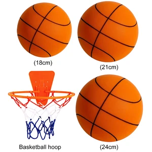 Bouncing Mute Silent Basketball for Children, Squeezable Internal Ball Foam, Silent Football Basketball 12 Main Sales Basquet - №4
