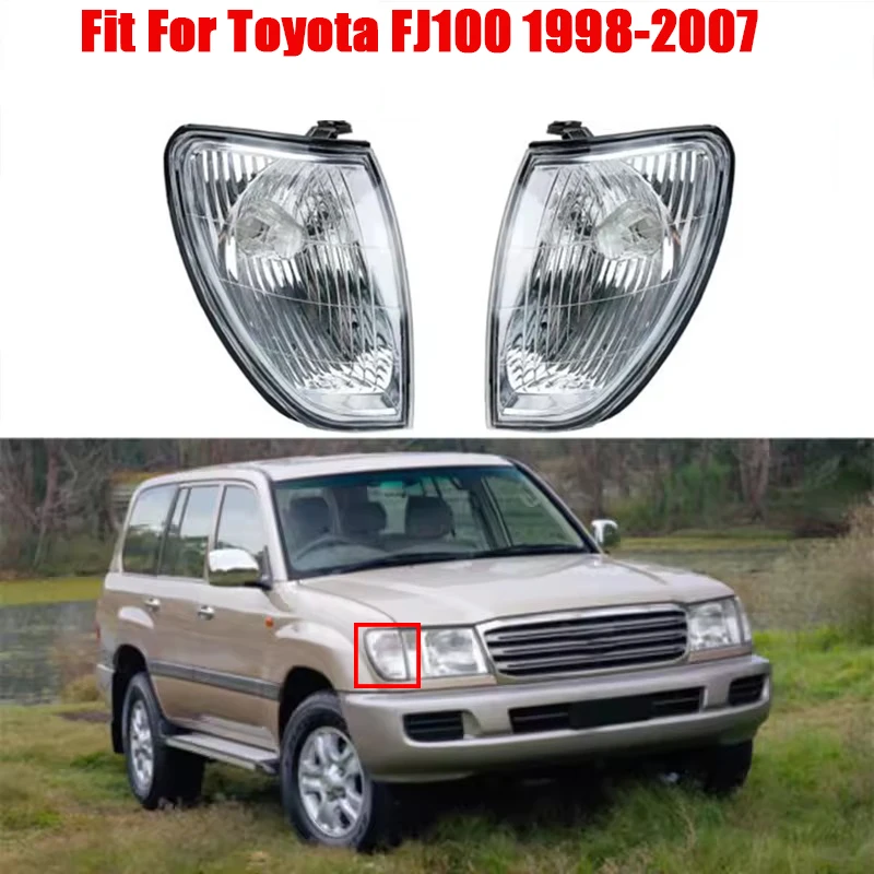 Suitable For Toyota 1998-2007 Old Land Cruiser FJ100 LC100 Front Corner Lights, Headlights, Turn Signals, And Side Lights