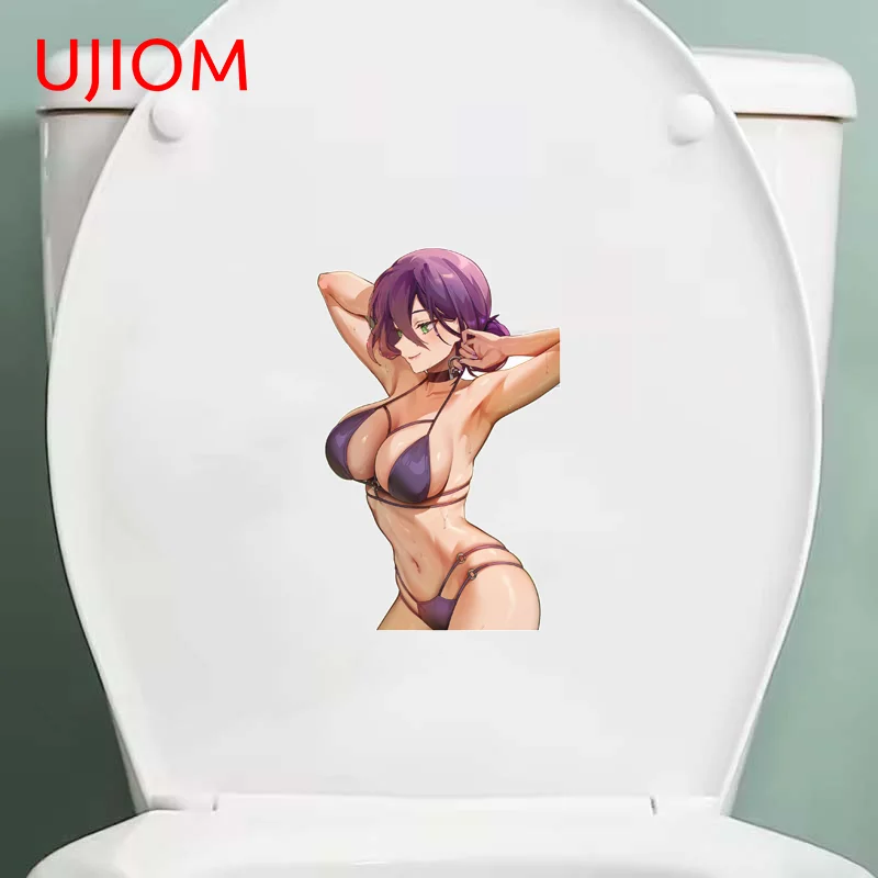 UJIOM Reze Enchanting Seductive Bikini Waifu Wall Sticker Delicate Attractive Waterproof Decal Suitable For Baby Nursery Room