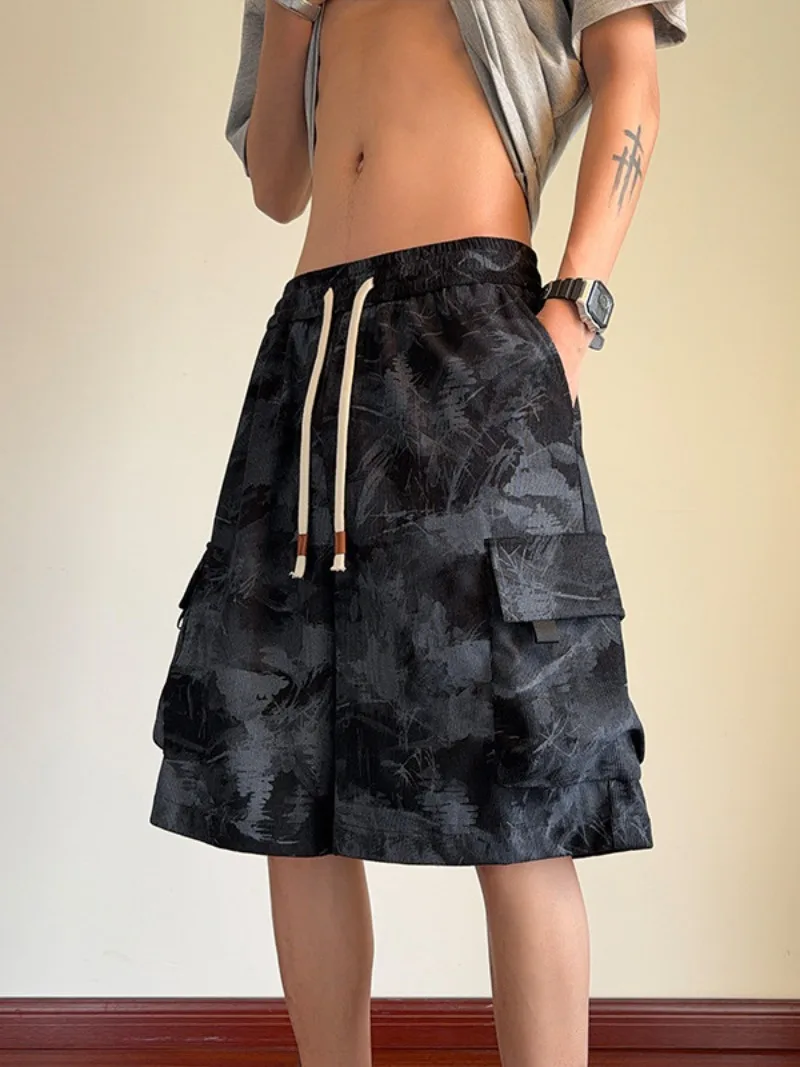 

Summer New Fashion Workwear Multi-pocket Shorts Halation Men's Loose Large Size Beach Casual Pants, Weight Can Be Worn