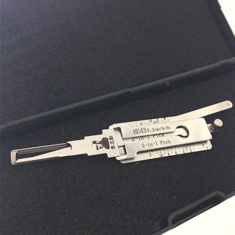 Original Guaranteed Lishi 2 in 1 HU43 HU46 HU49 HU56 HU58 HU64 HU66 HU83 HU87 HU92 Stainless Opening Lockpick Tool
