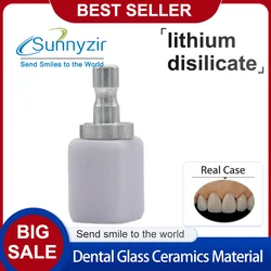 Sunnyzir 5 Pieces Lithium Disilicate HT/LT Cerec Dental Blocks Glass Ceramic C14 Chairside Material for Sirona MCXL Cad Cam