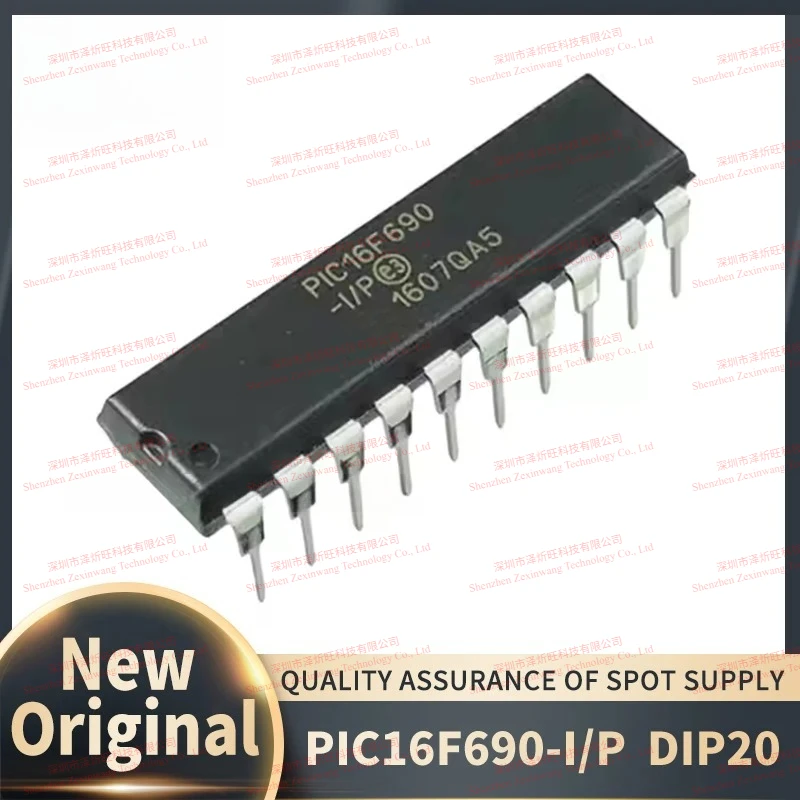 (10Pcs/Lot) 100% New Original PIC16F690-I/P PIC16F690 I/P PIC16F690 -I/P DIP-20 Chipset