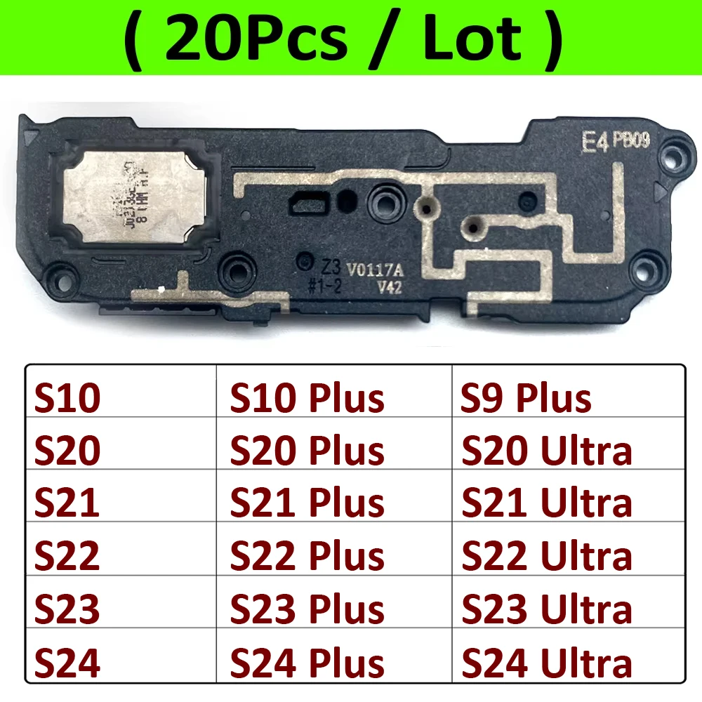 20Pcs/Lot, Buzzer Ringer Loud Speaker Loudspeaker Flex Cable For Samsung S9 S10 S20 S21 S22 S23 S24 Plus Ultra Fe