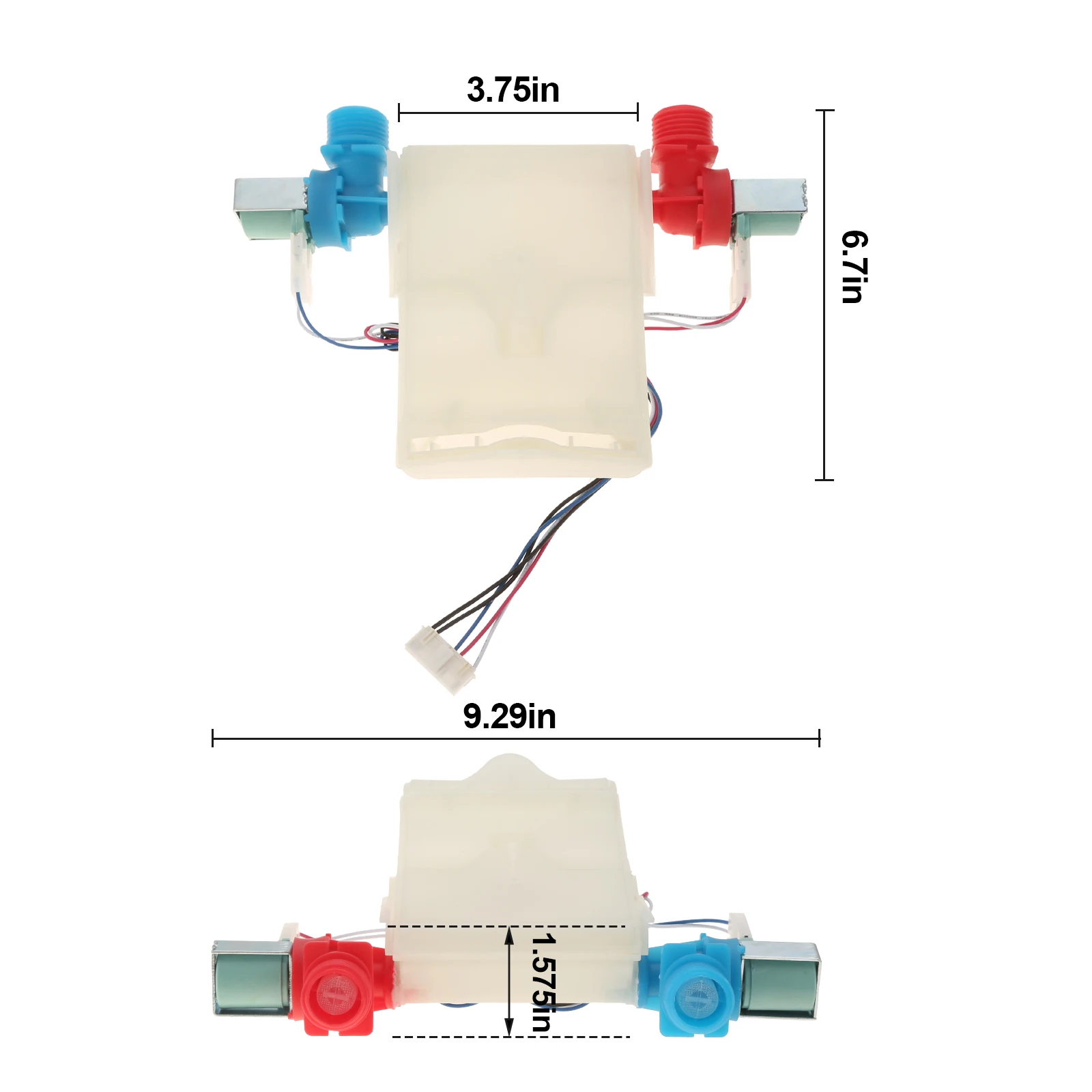 W10683603 Washer Water Inlet Valve for Whirlpool Kenmore Amana Maytag Crosley Roper Replaces W10423125 W10501149 W10683680