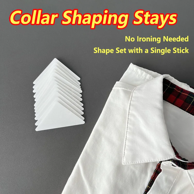 Disposable Triangle Collar Stays Anti‑Curl Shirt Collar Corner Fixing Sticker Collar Support Shaper Neck Shape Retainer Shirts