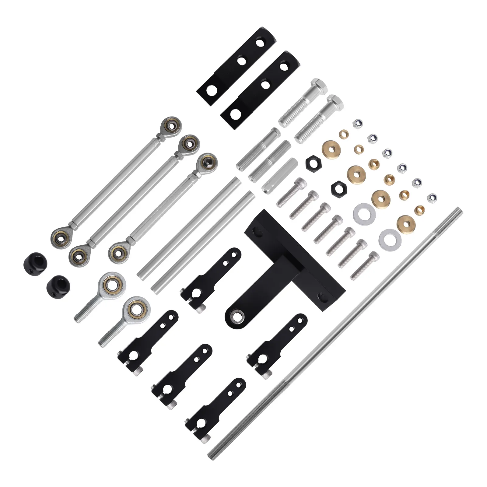 Adjustable Dual Side Mount Carburetor Linkage Kit for Tunnel Ram Applications