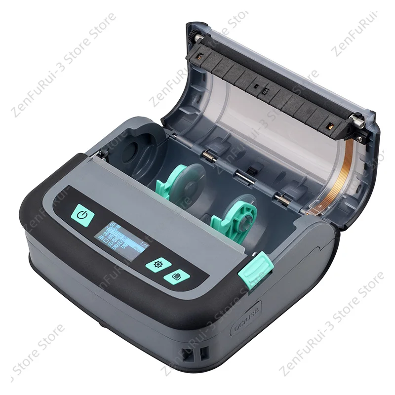 4 Inch 110mm Mini Portable Thermal Printer Wireless NFC No Ink Barcode Shipping Label Ticket Printer For Logistics Store