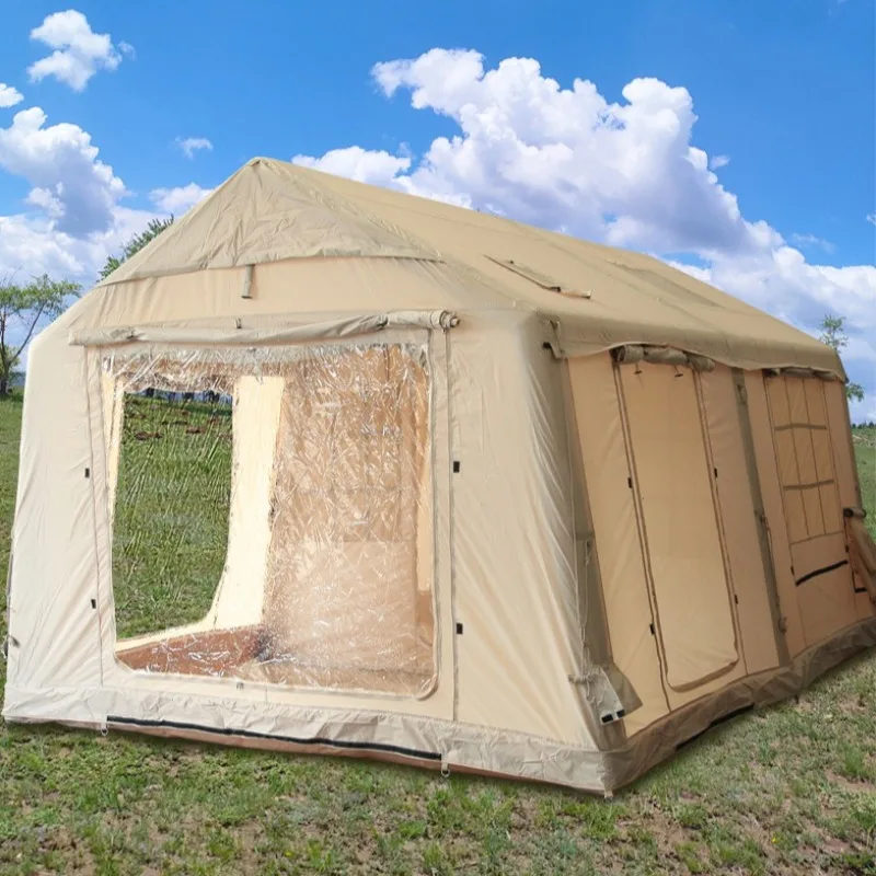 Outdoor Tent Travel Camping Portable Three-layer Tent Breathable Ventilated Waterproof Tents Large Space Camping Equipment