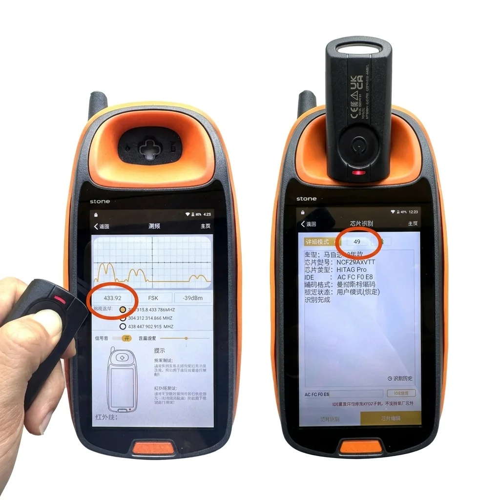 Motorcycle Key For Spare Remote Control Fob For NMAX V2 AEROX S V1 V2 XMAX SNIPER 155 433.92mhz ID49 SKEA71-03
