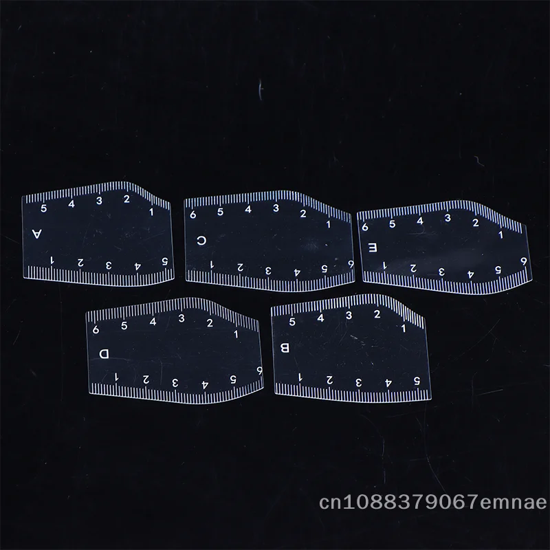 Plantilla para dar forma a las cejas portátil y duradera, juego de regla para dar forma a las cejas instantáneas, regalo de dibujo y modelado para herramientas de maquillaje de belleza, 5 uds.