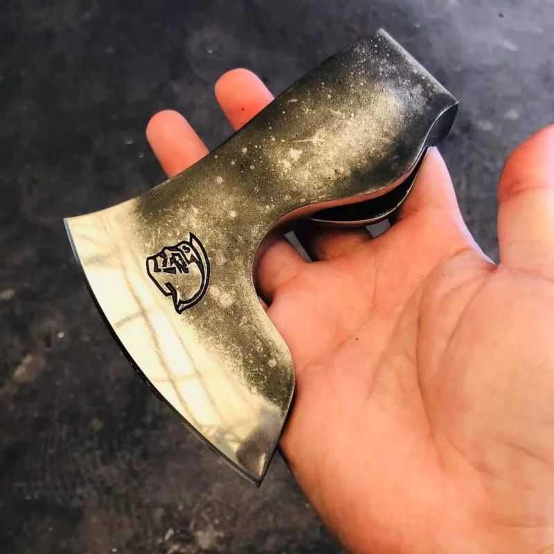 Semi-finished axe block tomahawk multifunctional field survival props