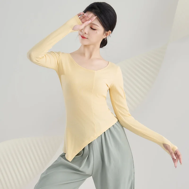 ملابس الرقص الكلاسيكية الصيفية لتدريب الجسم ملابس الرقص النسائية بأكمام قصيرة للبالغين