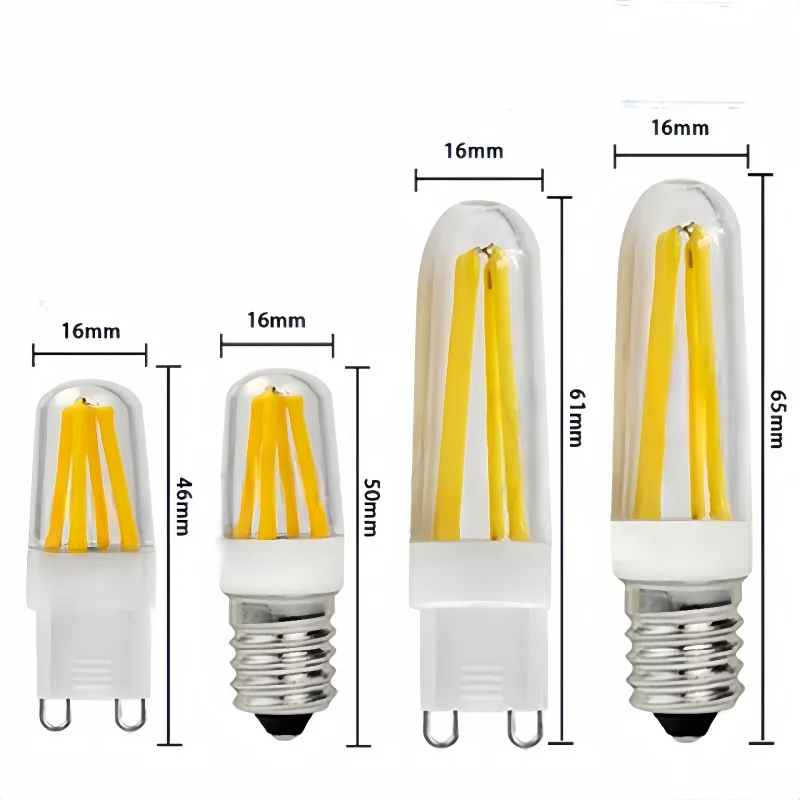 Imagem -04 - Luz Cerâmica Regulável Lâmpada Cob Led 30w 60w 230v 220v 3w 6w Led Filamento Holofotes de Halogéneo g9