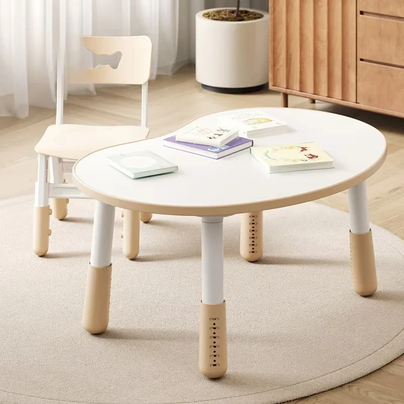 Children Plastic Table And Chairs Kindergarten Student Daycare Study Preschool Desk Bedroom Kids Furniture Sets Small Drawing