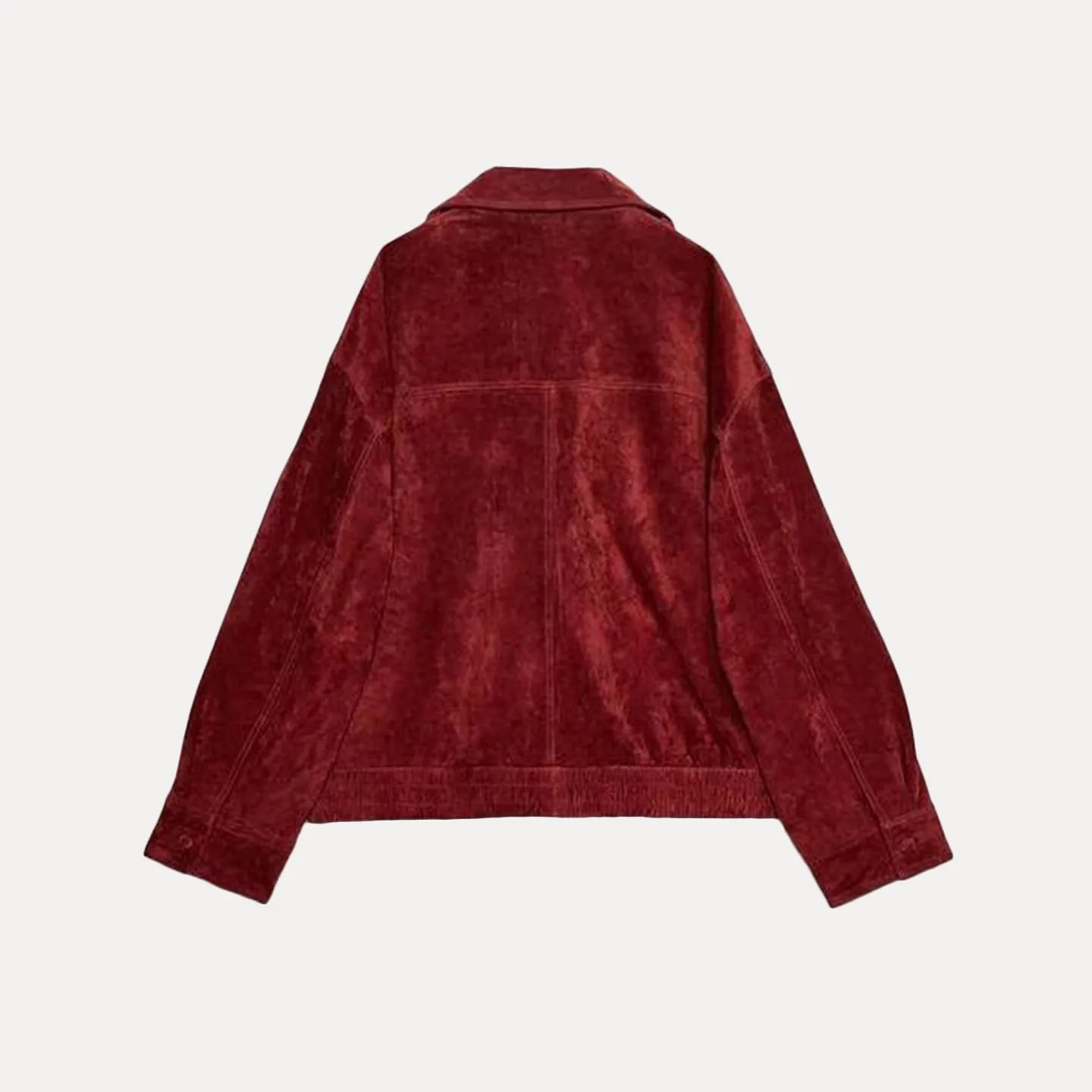 Faionable Reversible Faux Leather Jaet Women's ort Coat Autumn 2025 Z Stand Fit European Sle Long Sve