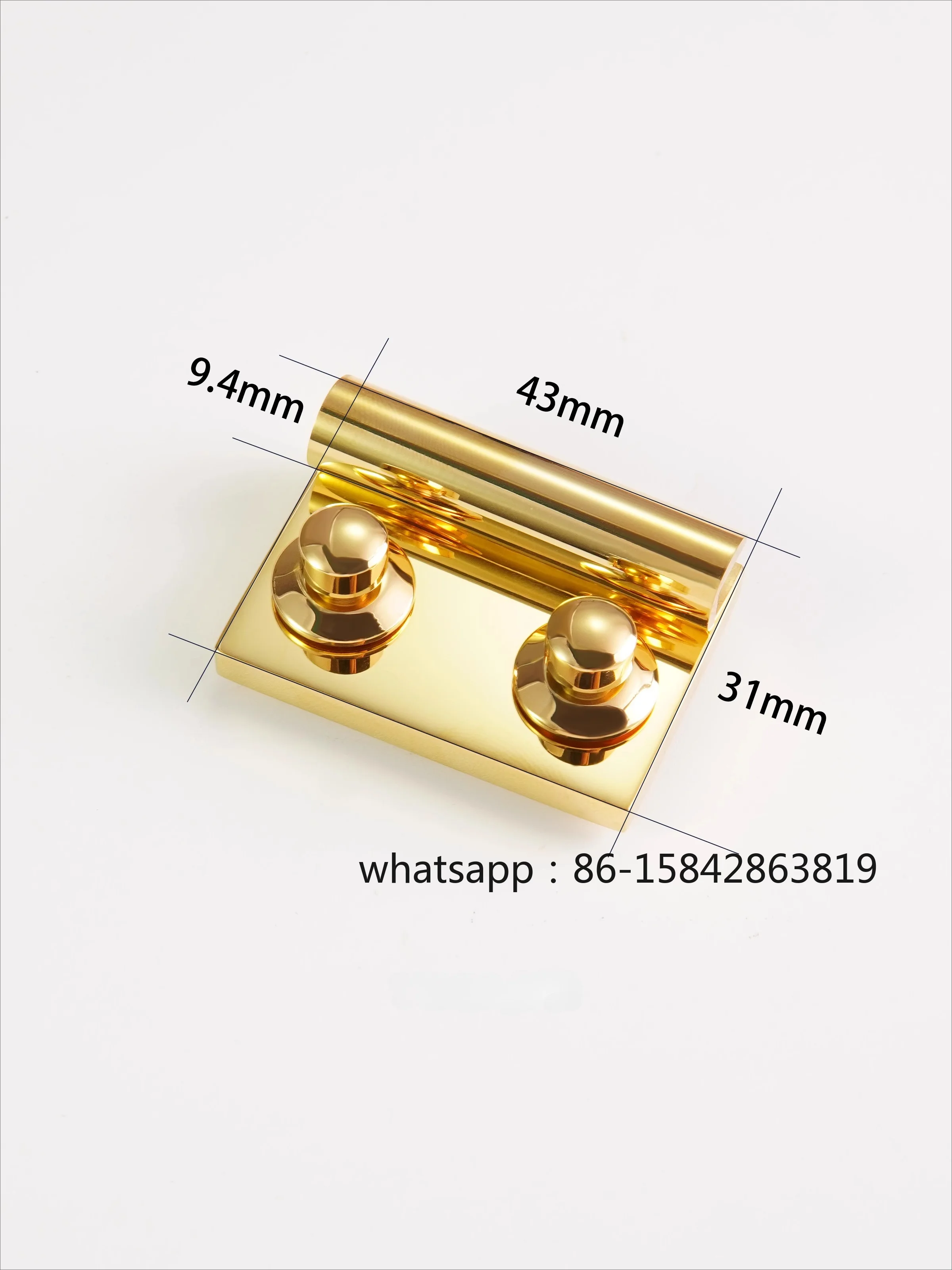 Premium Handmade Leather Bag Hardware | Stainless Steel Square Buckle Lock | New Arrival Genuine Leather Accessories