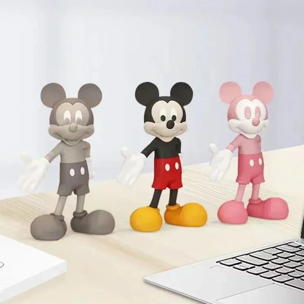 

Anime Disney Mickey Figure Model Cartoon Mickey Ornament Doll Living Room Wine Cabinet Soft Decoration Children's