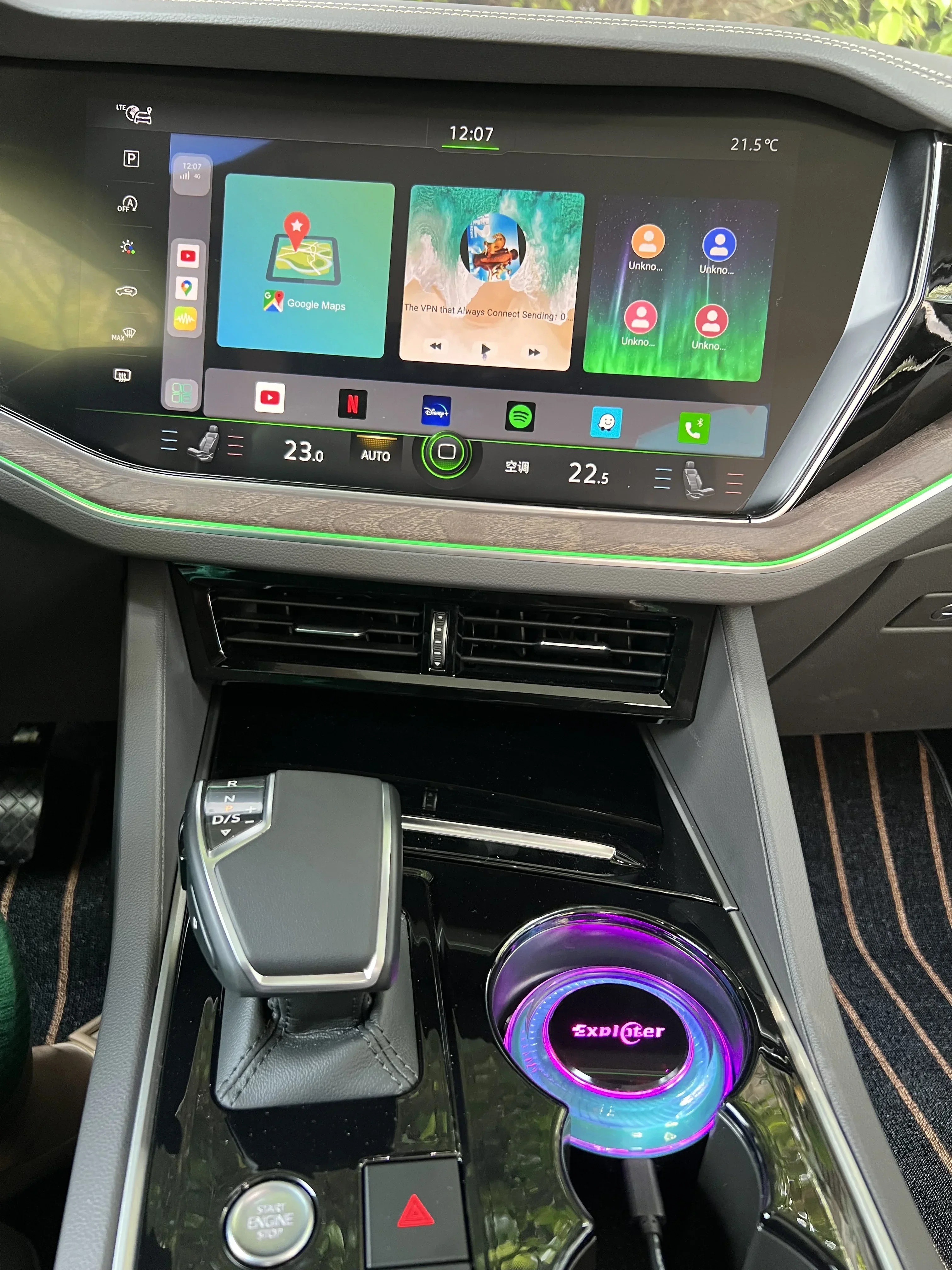 Exploter Applepie Pro CarPlay Ai Box Android 13 4G + 64G Wireless Apple Car Play Android Auto Multimedia Magic Box APP Player