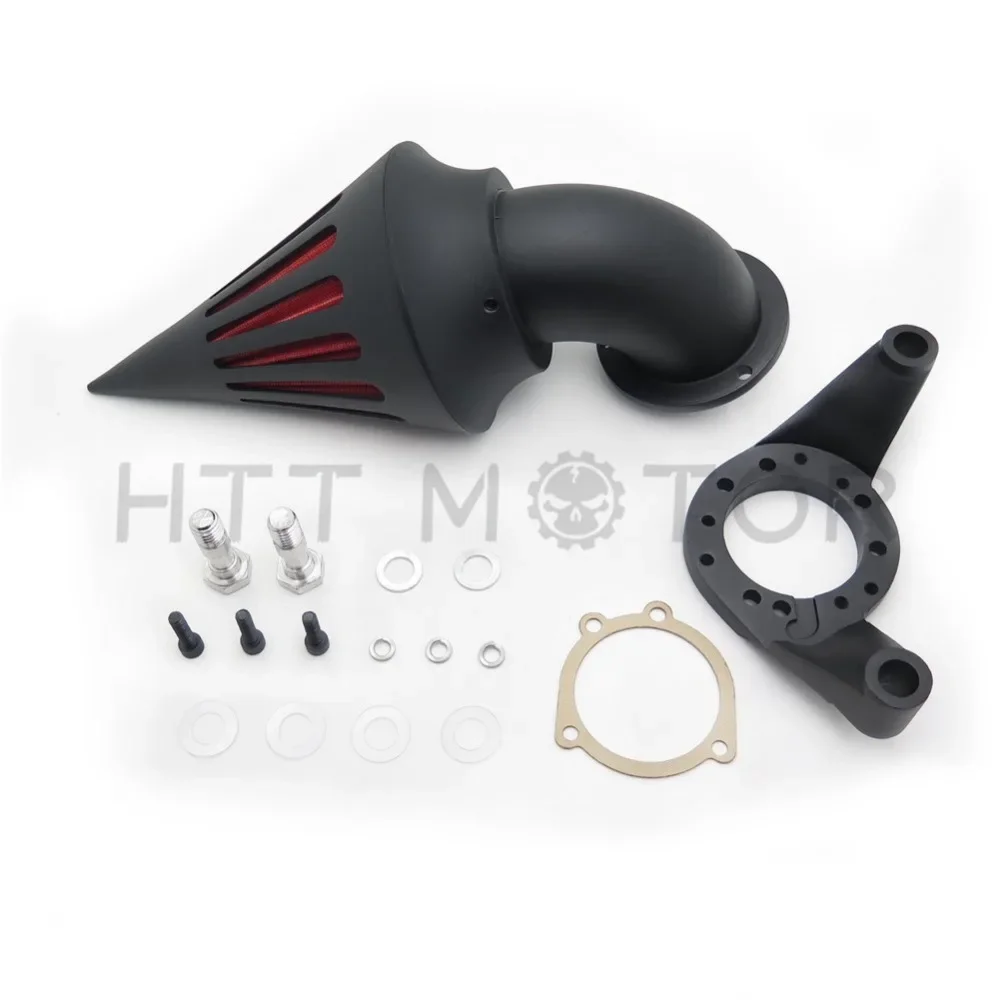 Aftermarket Motorcycle Parts Spike Air Cleaner Intake Filter Kit For Harley Davidson 2004-2014 CV Carburetor Delphi V-Twin BLACK