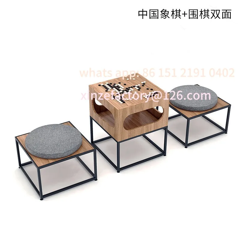 

Customizable New Chinese Chess Table and Chair Combination Go Table Dual-purpose Double-sided Chessboard Chess Table