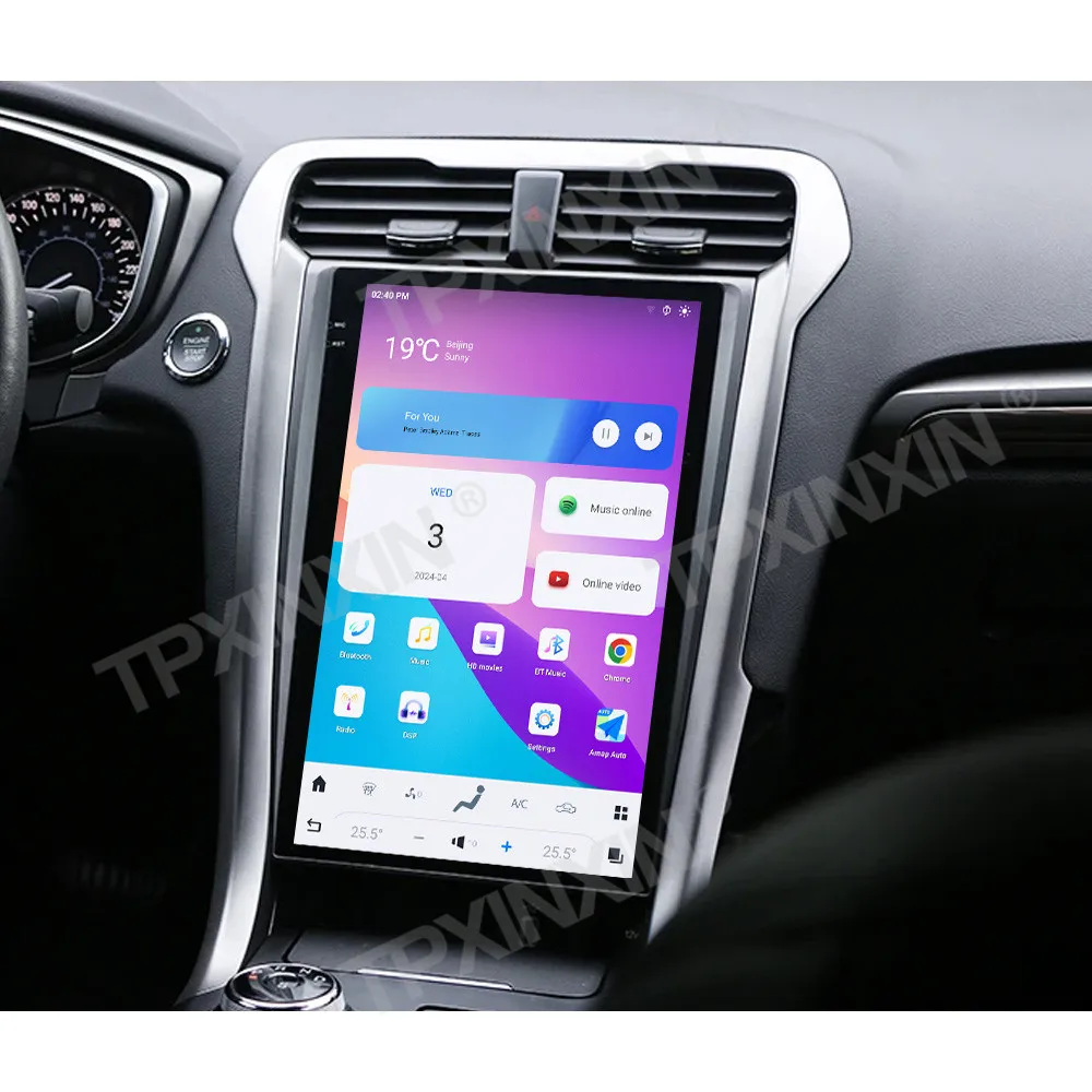 

Vertical Style Radio 13.6-Inch For Ford Mondeo 2013-2021 Car Qualcomm Android 11 Stereo Navigation Screen Multimedia Carplay