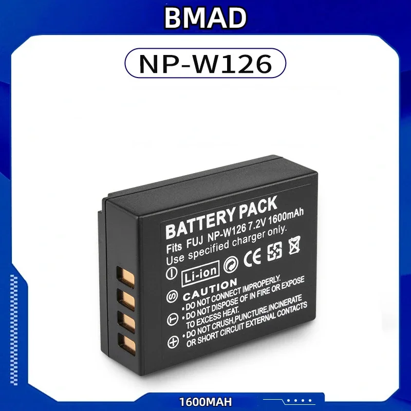 

NP-W126 7.2v 1600mAh Lithium Battery Suitable for Fujifilm W126 Camera Battery Micro Single XT2 XT3 Digital Full Decoding