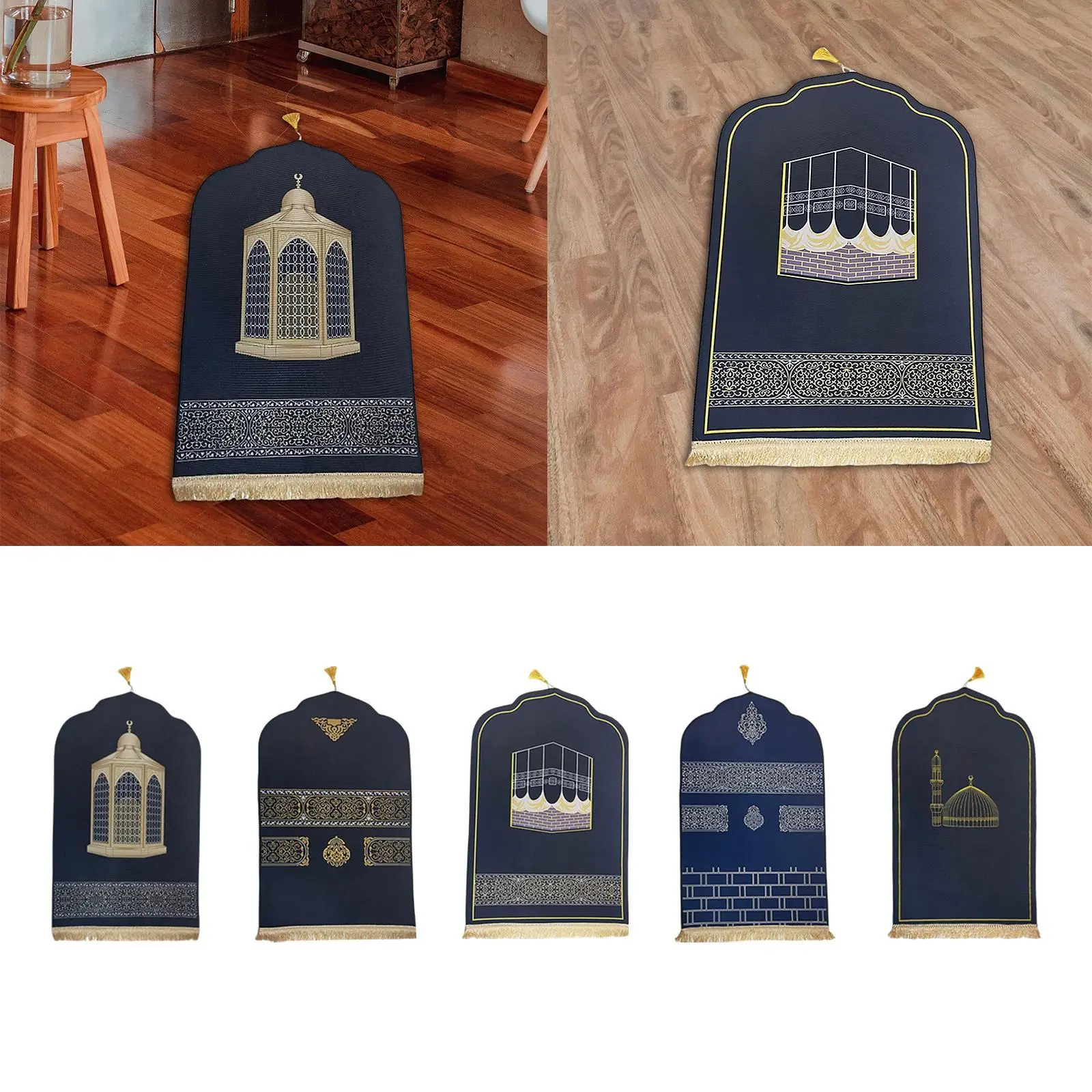 

Prayer Rug Portable with Tassels for Travel Non Slip Traditional Muslim Rug Muslim Prayer Mat Praying Rug for Praying Men Women