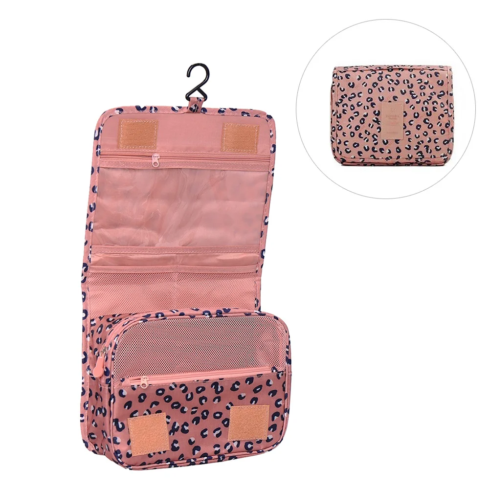 

Hanging Travel Makeup Bag Navy Point Portable Organizer Multi-Pocket Polyester Toiletry Bag Ultra-Light Waterproof