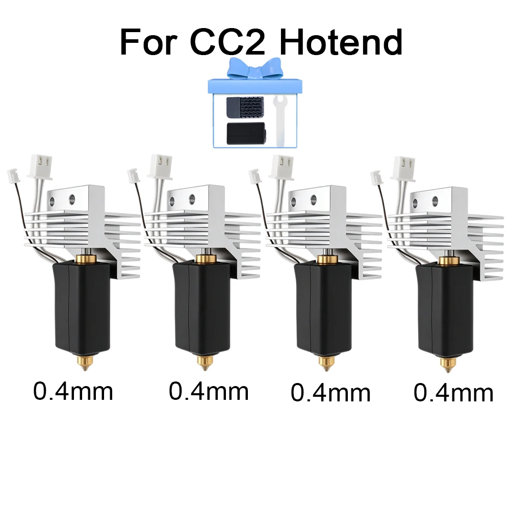 Upgrade Hotend For Elegoo Centauri Carbon 2 Hotend Assembly Ceramic Hotend Extruder 0.2 0.4 0.6 0.8 Nozzle CC2 Hotend 3D Parts image 3