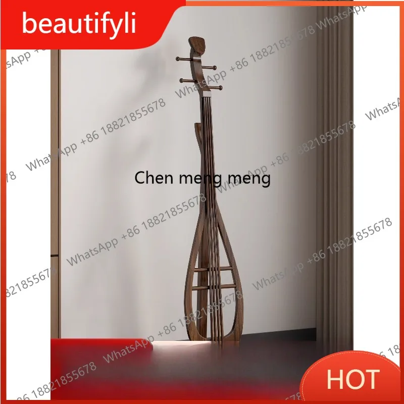 

A139 Новая китайская вешалка из черного дерева, классическая ретро напольная вешалка для хранения одежды в спальне