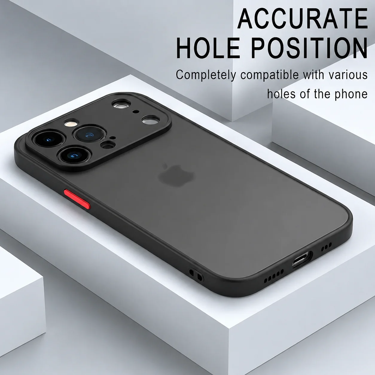 Luxuriöse Matte Armor Clear Wireless Charge Handyhülle für iPhone 11, 12, 13, 14, 15, 16, 17, Pro Max Air Plus Mini, stoßfeste Hartschale – Detail 5