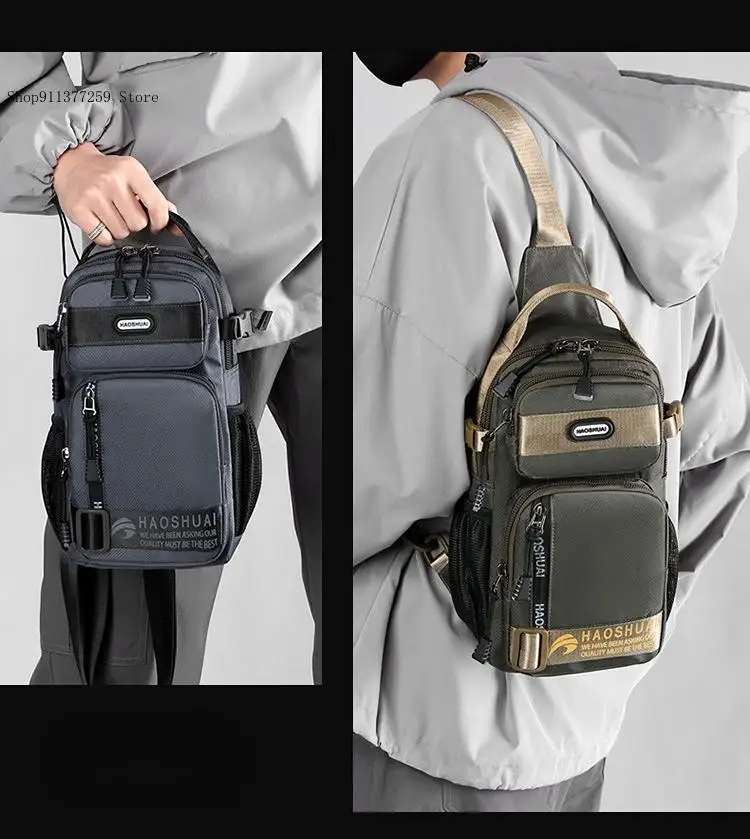 Waterproof Crossbody Phone Pocket Shoulder Sling Male Bags Multifunction Men Chest Bag Backpack Messenger Handbags