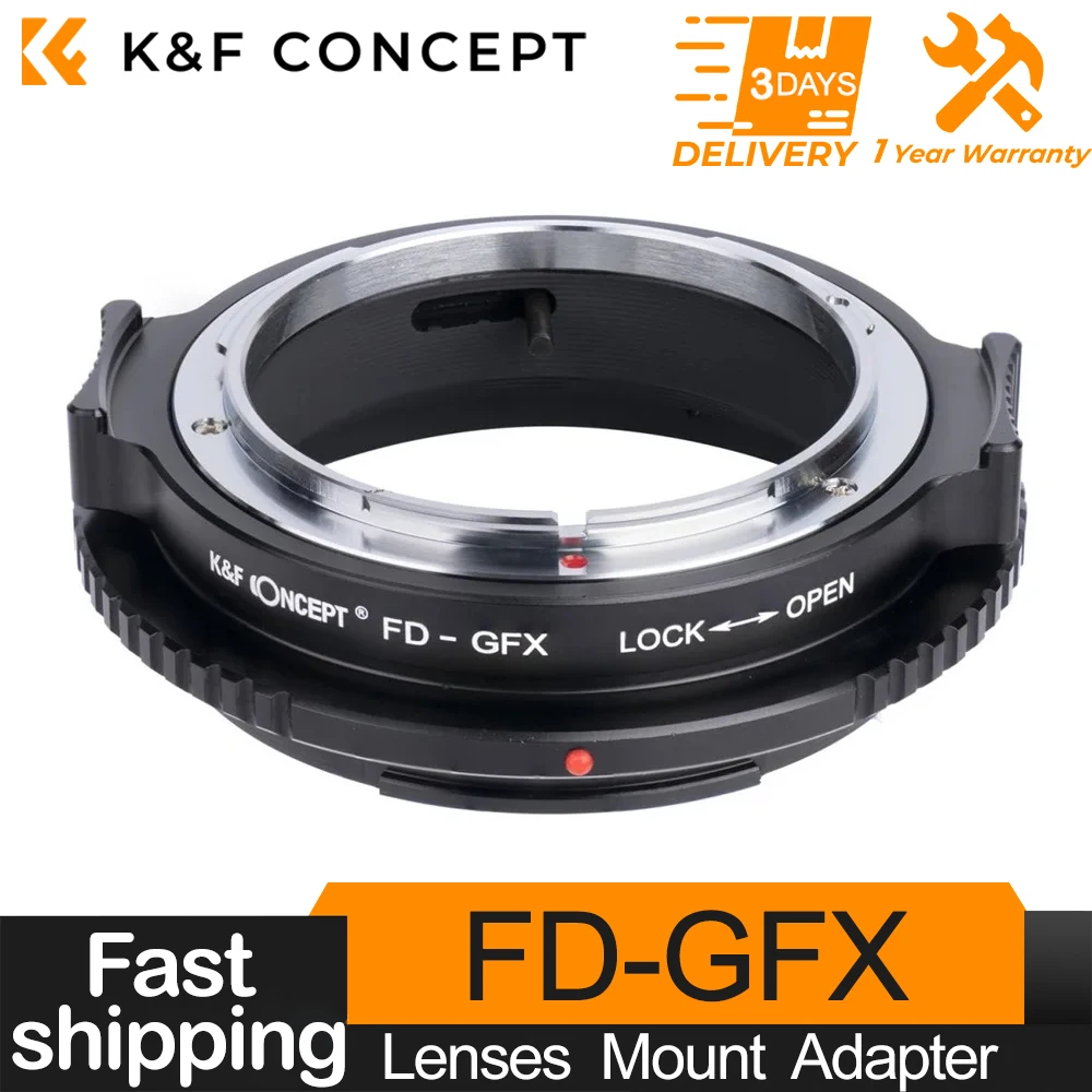 

K&F Concept Lens Adapter for Canon FD/FL Lenses to Fuji GFX Camera Port Mount Adapter for Fuji GFX Camera 50S GFX 50R GFX 100S